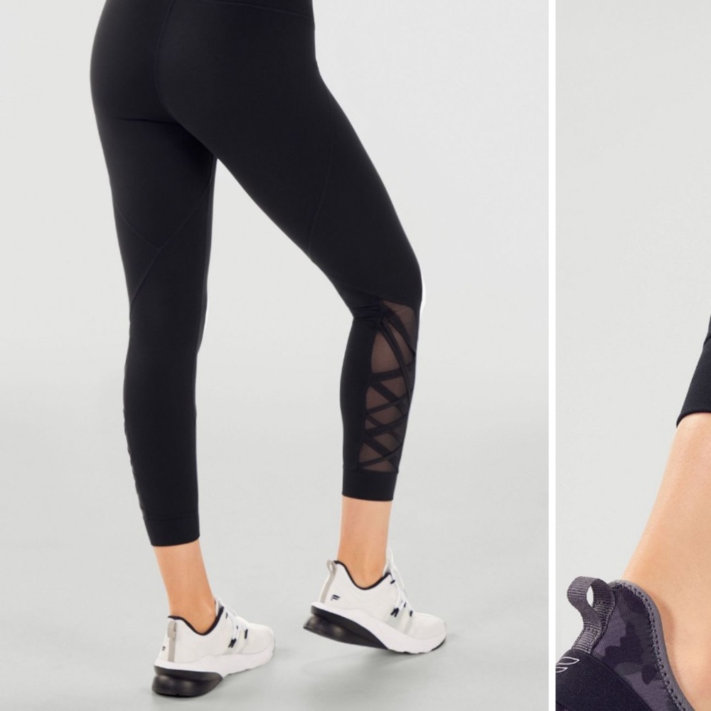 Fabletics Dynamic High-Waisted Lattice 7/8 leggings